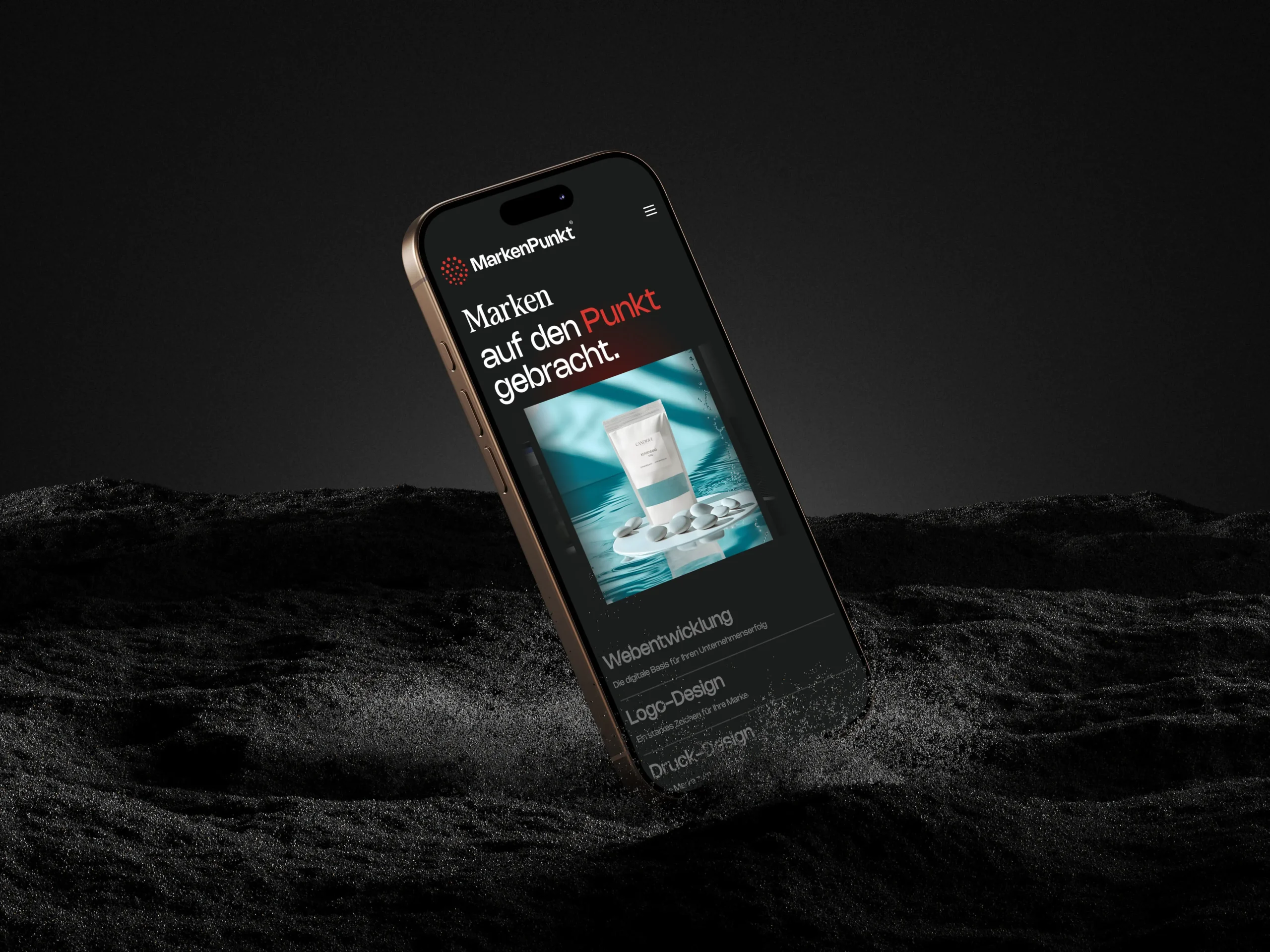 MarkenPunkt Webseite mobil
